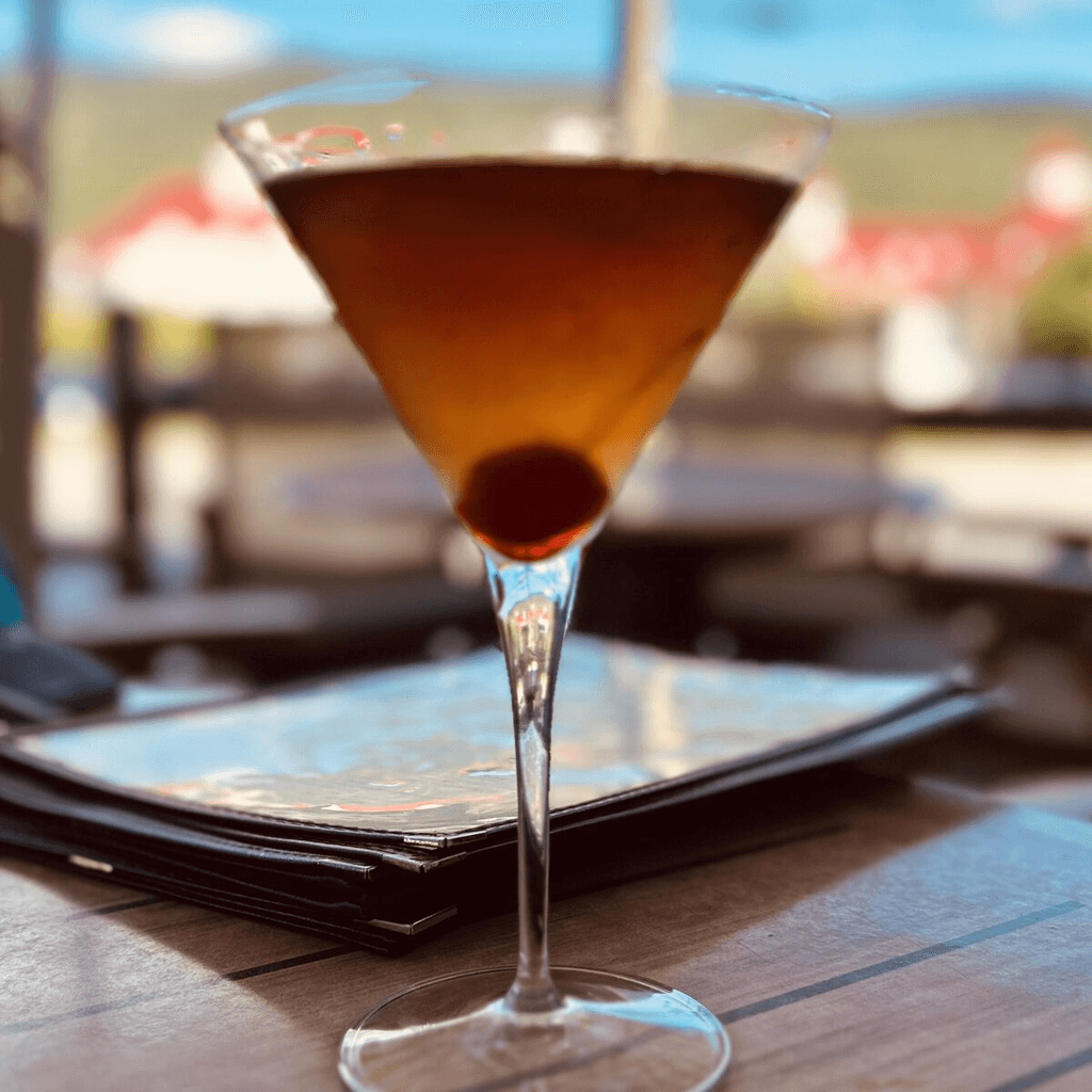 Farm-to-table dinner plate at a White Mountains restaurant